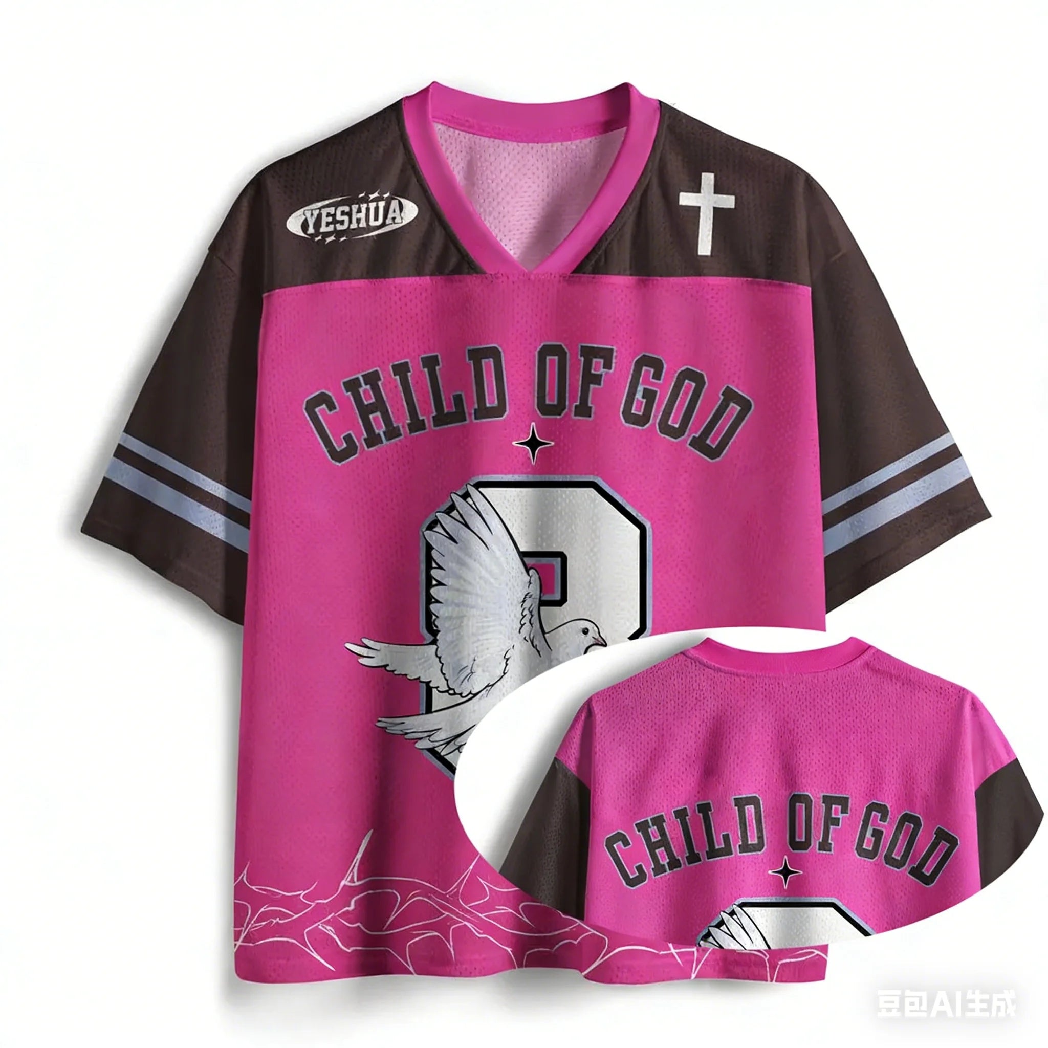 Child of God Retro Streetwear Jersey Tee