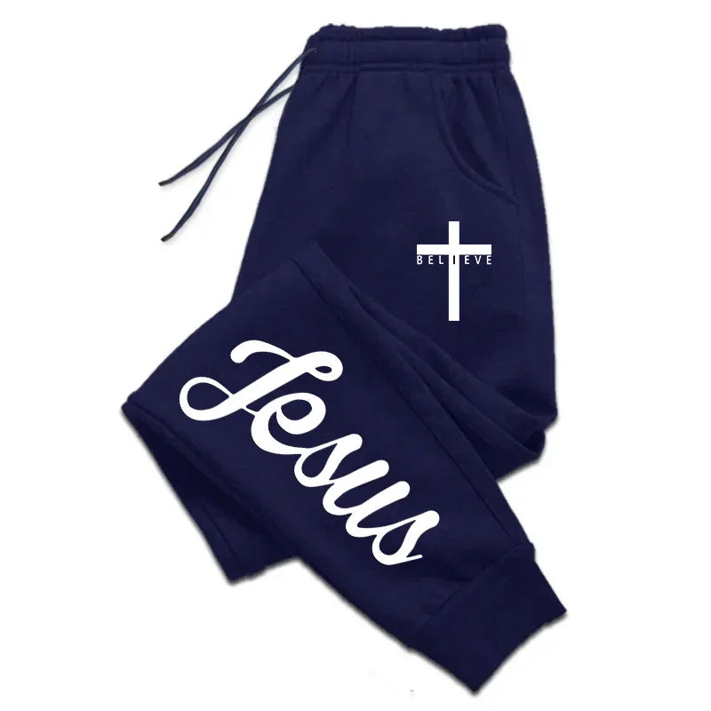 Jesus Cross Faith Streetwear Sweatpants