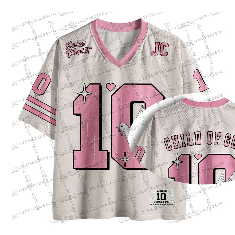 Child of God Retro Streetwear Jersey Tee