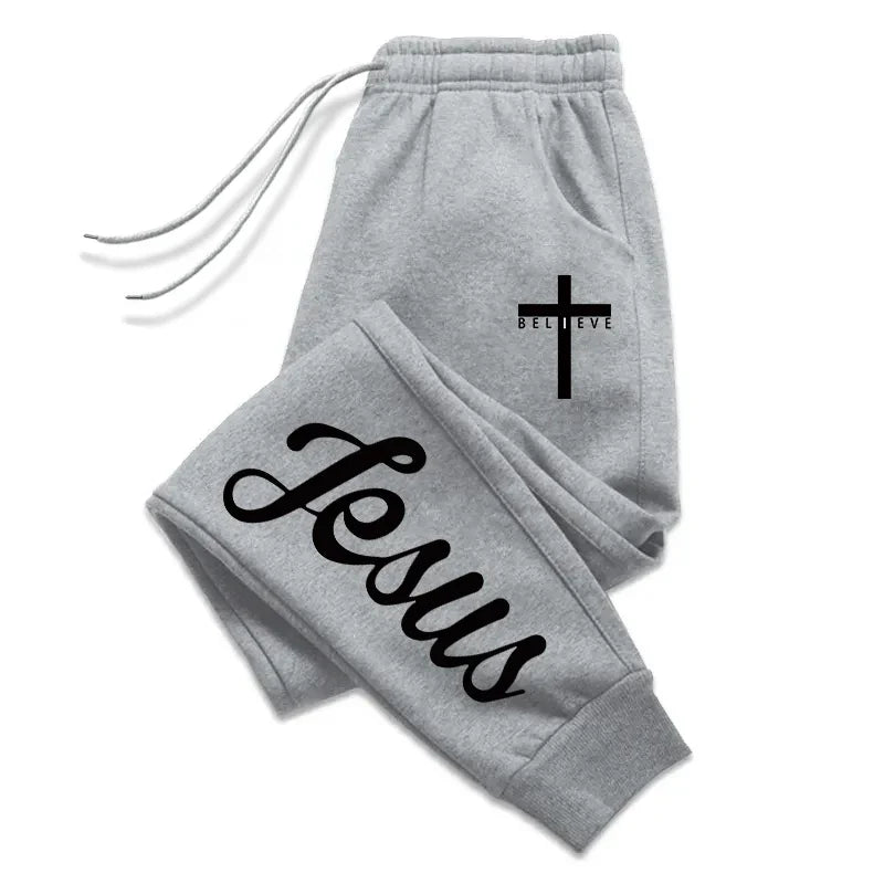 Jesus Cross Faith Streetwear Sweatpants